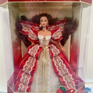 Mattel Holiday Barbie Doll - Red and White